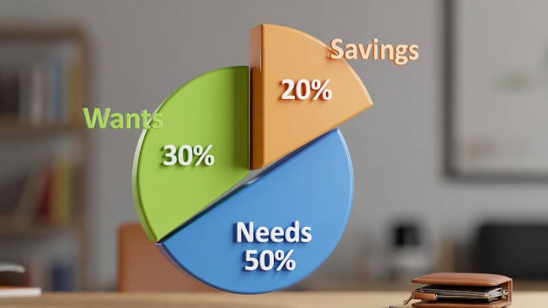 50 30 20 kuralı şeması, bütçe planlama grafiği