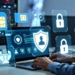 E-devlet üzerinden adıma kayıtlı hat sorgulama ekranı ve dijital güvenlik ikonları.