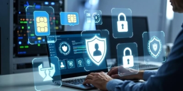 E-devlet üzerinden adıma kayıtlı hat sorgulama ekranı ve dijital güvenlik ikonları.