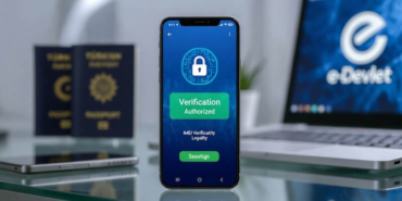 Akıllı telefonun IMEI numarasını gösteren bir ekran görüntüsü ve güvenli kayıt simgeleri.