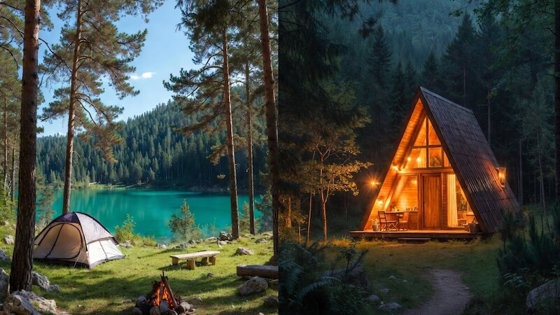 Türkiye ücretsiz kamp alanları ve kiralık bungalov evler