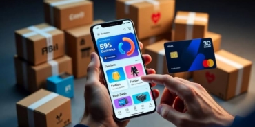 Türkiye'nin en büyük online alışveriş platformlarının logoları ve bir akıllı telefon üzerinden güvenli alışveriş yapan kullanıcı.